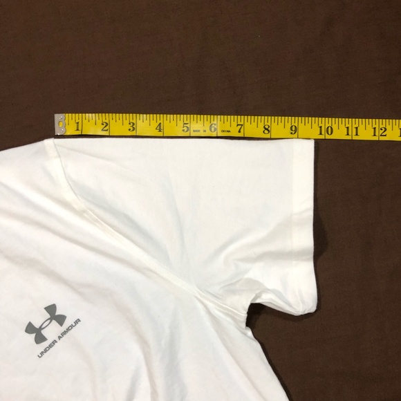 Under Armour Shirts Mens White Under Armour Short Sleeve Tee Size M